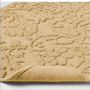 30”x21” Yellow Floral Bath Mat - Threshold
